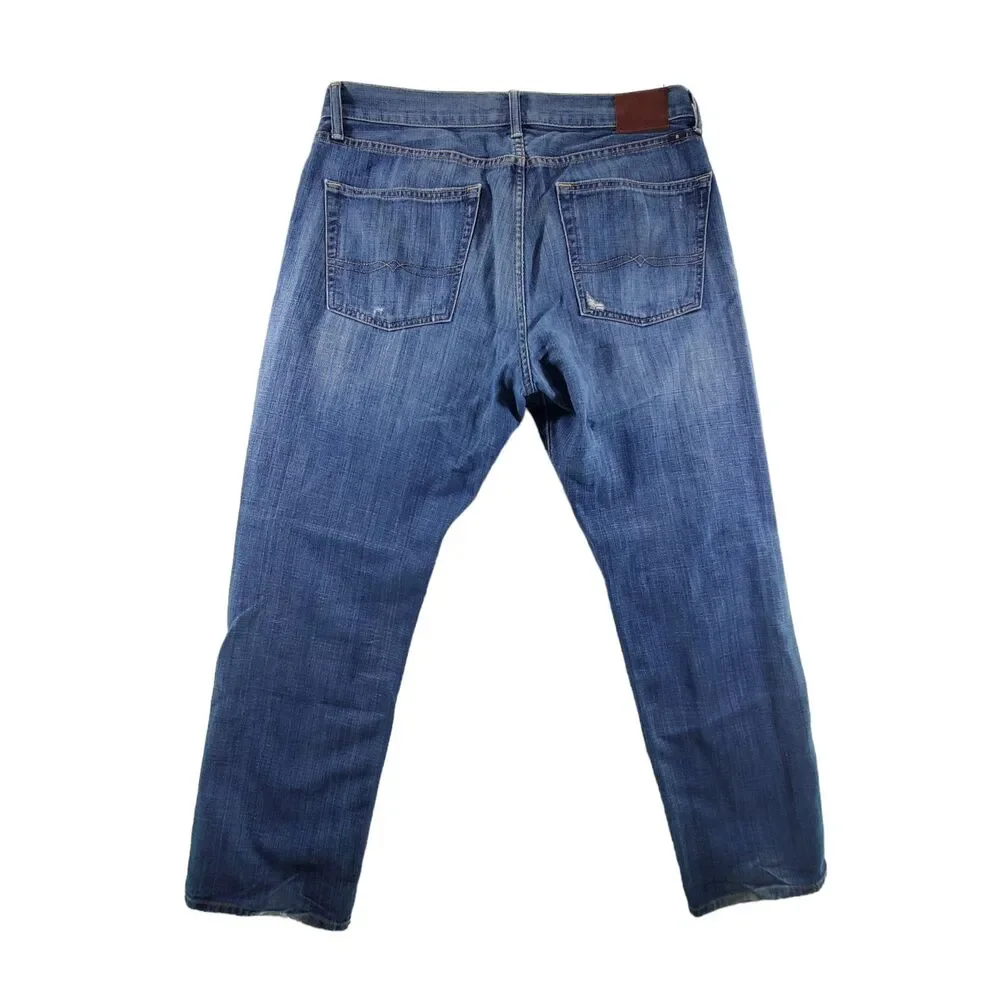 36x30 (actual 38x31) Lucky Jeans 221 Original Straight Men's Medium Wash Denim